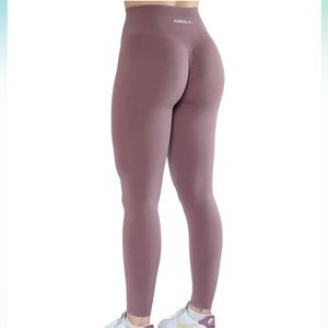 AUROLA Workout Leggings | Seamless Scrunch | Old Rose